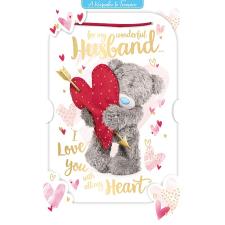 3D Holographic Keepsake Husband Me to You Valentine's Day Card Image Preview